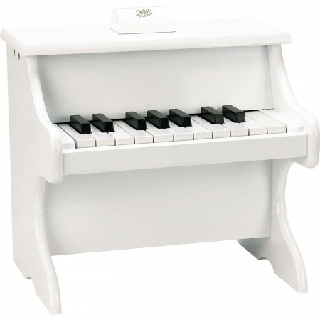 Vilac pianino białe drewniane zabawka dla dzieci, z nutami | Dadum
