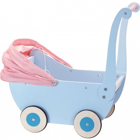 Petitcollin Wózek Głęboki drewniany dla lalek do 40 cm Petitcollin Wózek Głęboki drewniany dla lalek do 40 cm