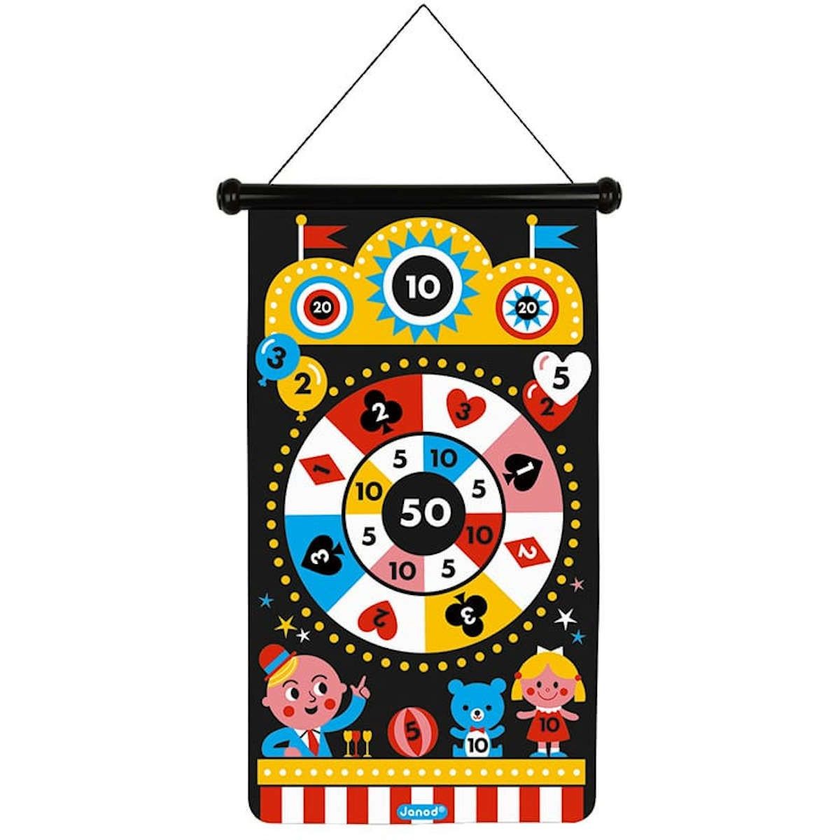 Janod Magnetyczna gra w rzutki Wesołe Miasteczko +4 | Dadum Kraków