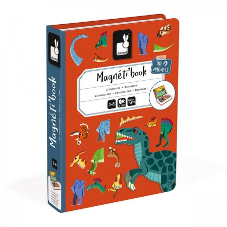 Janod Magnetibook magnetyczna układanka Dinozaury +3 lat | Dadum Kraków Janod Magnetibook magnetyczna układanka Dinozaury +3 lat | Dadum Kraków