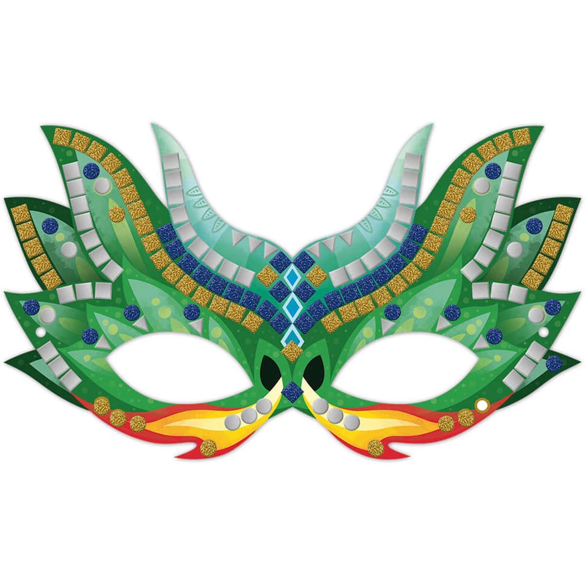 Janod Zestaw kreatywny Mozaika Maski dla dzieci +7 lat | Dadum Kraków