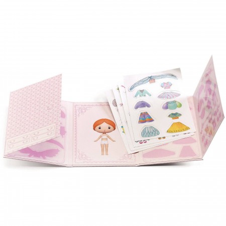 Djeco Ubieranka z naklejkami Miss Lilyruby dla dzieci | Dadum Kraków Djeco Ubieranka z naklejkami Miss Lilyruby dla dzieci | Dadum Kraków