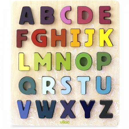 Vilac ABC Alfabet układanka drewniana dla dzieci +2 | Dadum