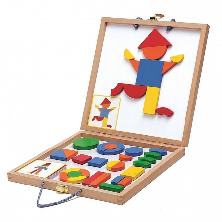 Djeco Układanka magnetyczna w walizce Geoform +4 Djeco Układanka magnetyczna w walizce Geoform +4