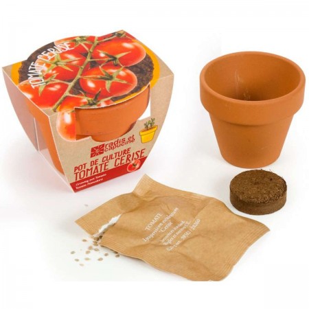 Zestaw do uprawy Bio Pomidorki Koktajlowe dla dzieci, Radis et Capucine