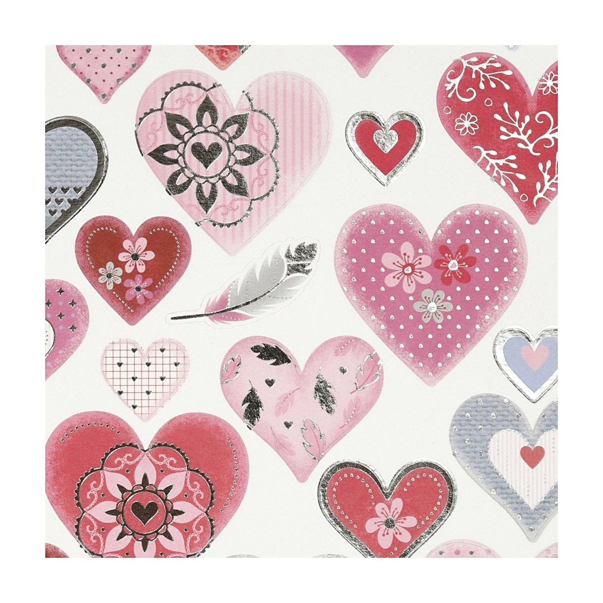 Naklejki Różowe Serca, Creotime