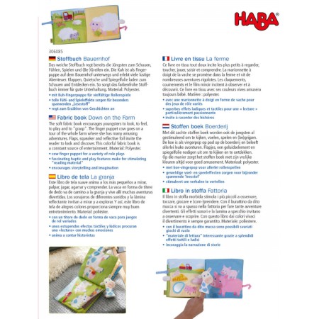 Haba książeczka sensoryczna Na Farmie dla niemowląt Haba książeczka sensoryczna Na Farmie dla niemowląt