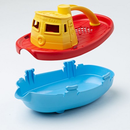 Łódź holownicza żółta zabawka +6mc, Green Toys Łódź holownicza żółta zabawka +6mc, Green Toys