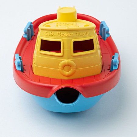 Łódź holownicza żółta zabawka +6mc, Green Toys Łódź holownicza żółta zabawka +6mc, Green Toys