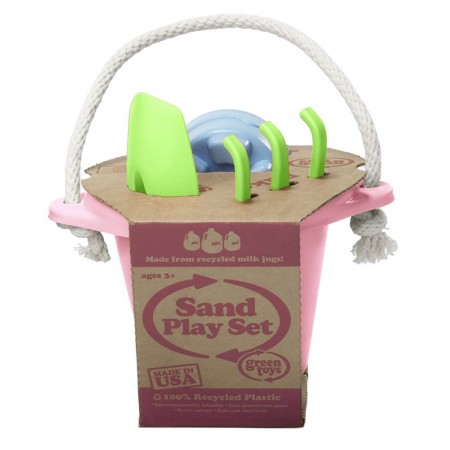 Zestaw do zabawy w piasku różowy +18mc, Green Toys Zestaw do zabawy w piasku różowy +18mc, Green Toys