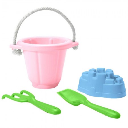 Zestaw do zabawy w piasku różowy +18mc, Green Toys Zestaw do zabawy w piasku różowy +18mc, Green Toys