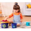 B.Toys Kubełki i wiaderko do piętrowania 10 sztuk B.Toys Kubełki i wiaderko do piętrowania 10 sztuk