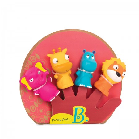 B.Toys Zestaw 4 pacynek na palce Załoga z Zoo +10mc B.Toys Zestaw 4 pacynek na palce Załoga z Zoo +10mc