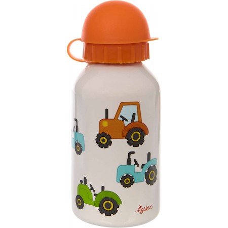 Sigikid bidon szary Traktor 350ml dla dzieci