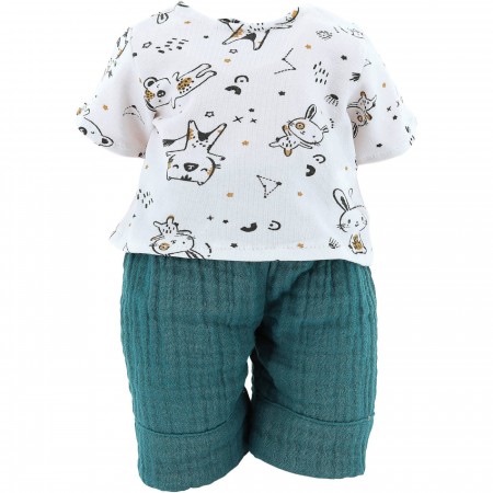 Ubranka Marius dla lalek bobas 36 cm zabawka +18m, Petitcollin Ubranka Marius dla lalek bobas 36 cm zabawka +18m, Petitcollin