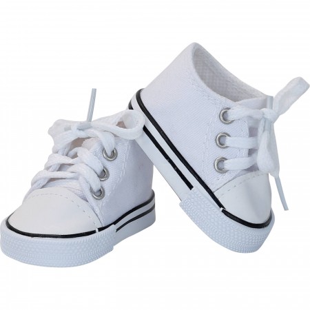 Białe trampki dla lalek 36 cm, Petitcollin Białe trampki dla lalek 36 cm, Petitcollin