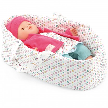 Petitcollin Koszyczek miękki wzór Wróżki, dla lalek do 36cm +10m Petitcollin Koszyczek miękki wzór Wróżki, dla lalek do 36cm +10m