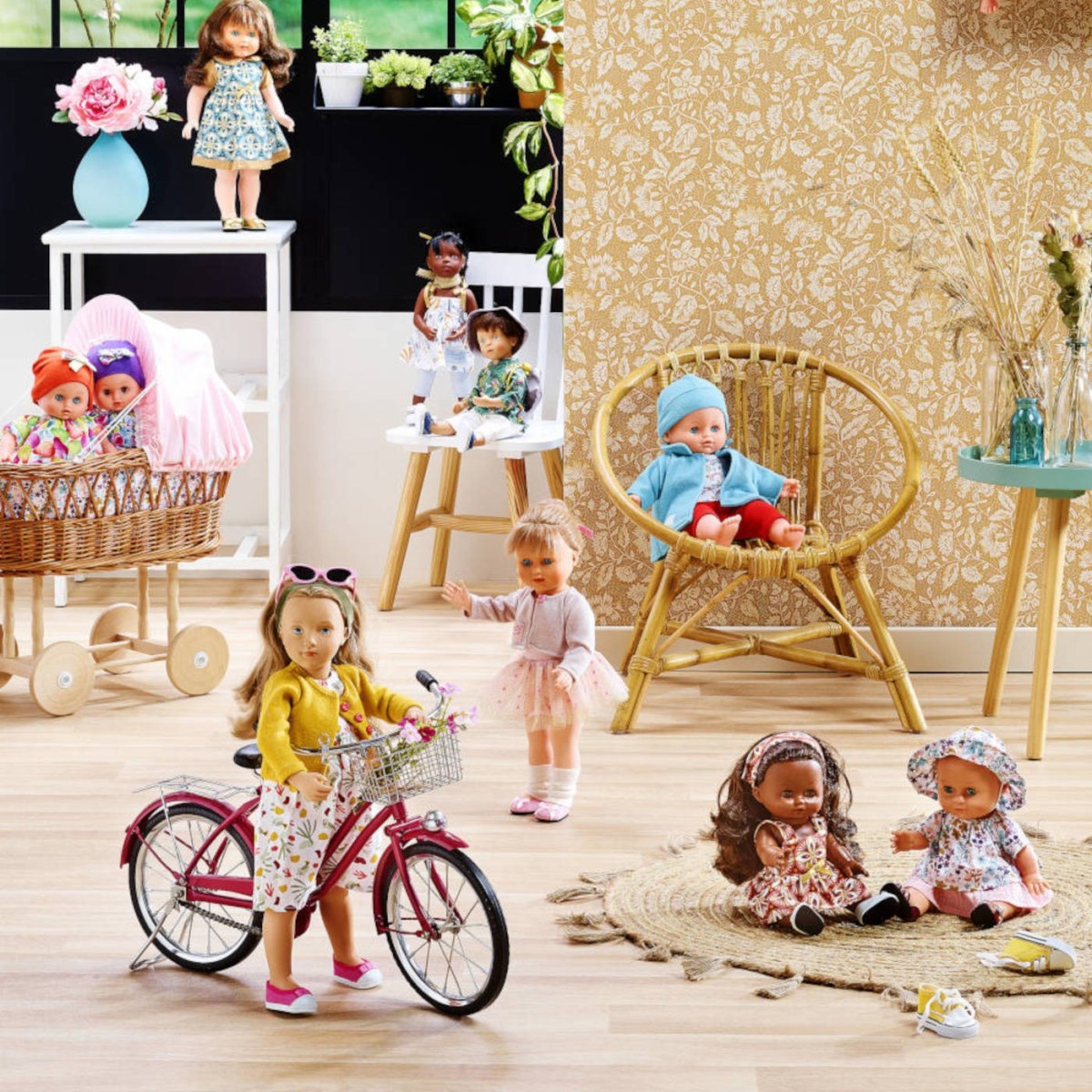 Petitcollin Lalka Ally Bebe d'Amour 28cm +3