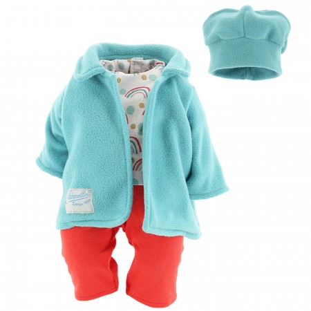 Ubranka Arthur dla lalek bobas 36 cm zabawka +18m, Petitcollin Ubranka Arthur dla lalek bobas 36 cm zabawka +18m, Petitcollin