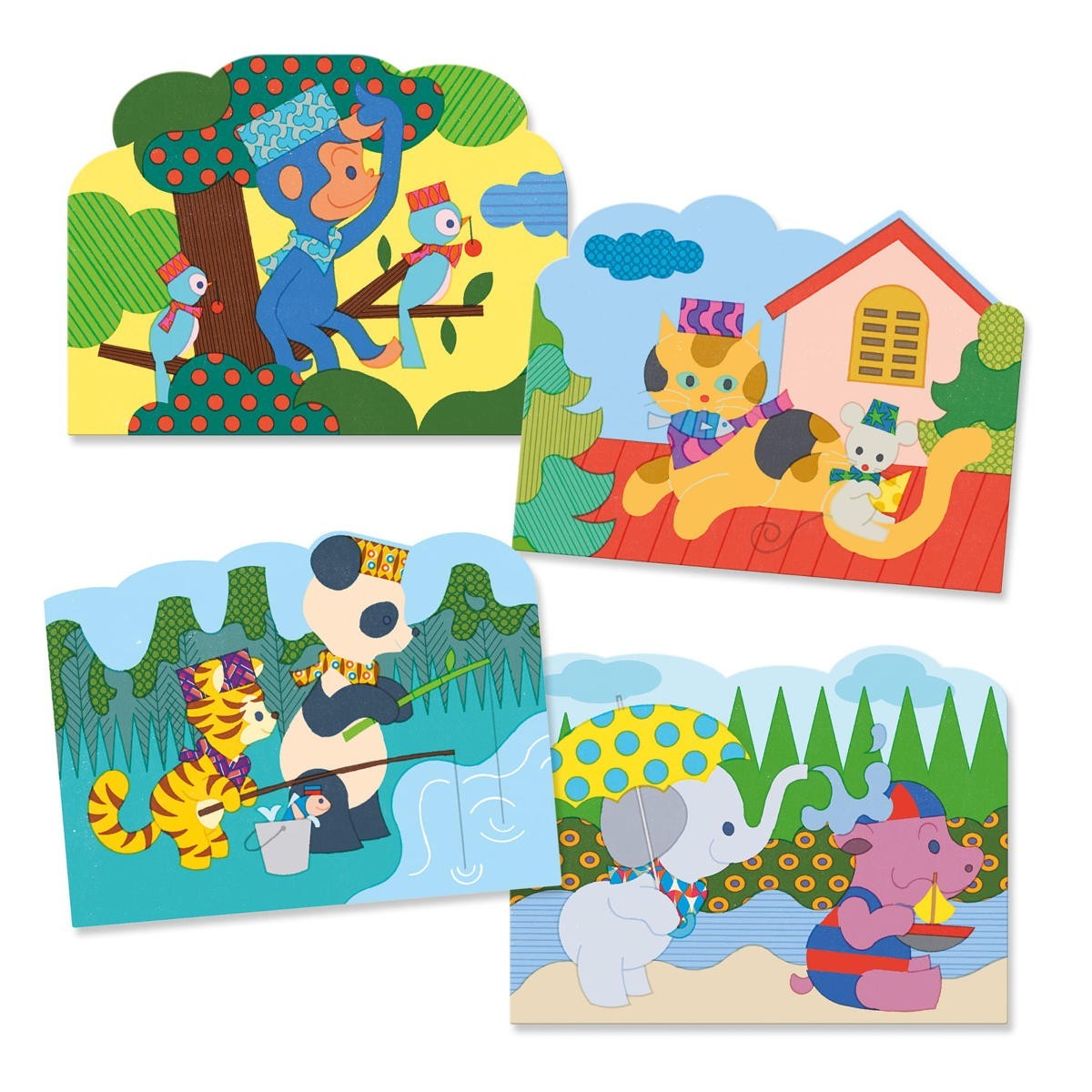 Djeco Wodne kolorowanki Ukryte wyprawy +18m