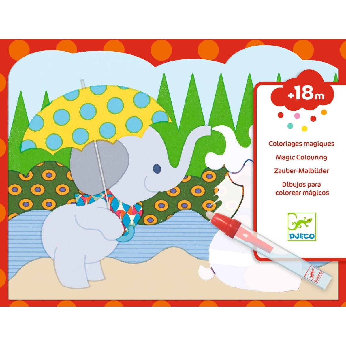 Djeco Wodne kolorowanki Ukryte wyprawy +18m