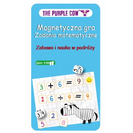The Purple Cow Podróżna gra magnetyczna - Zadania matematyczne The Purple Cow Podróżna gra magnetyczna - Zadania matematyczne