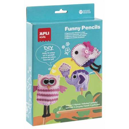 Apli Kids Zestaw artystyczny do szycia Śmieszne Ołówki