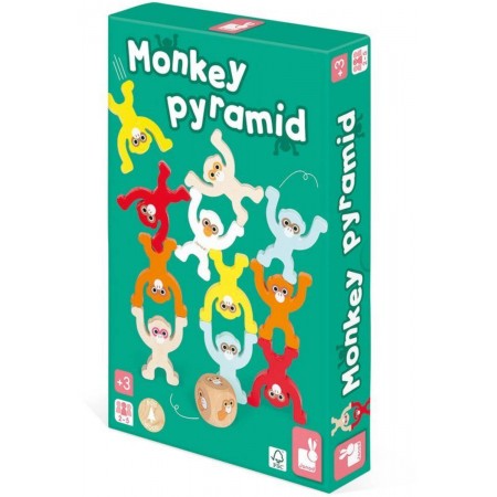 Gra zręcznościowa Małpia piramida 3+, Janod