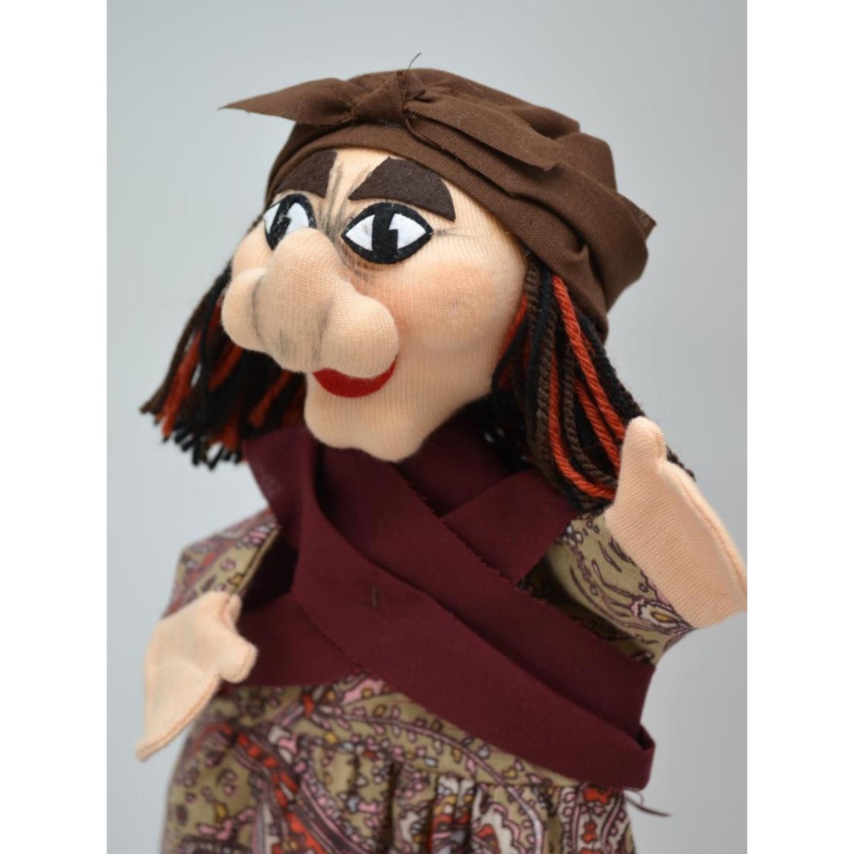 Pacynka na rękę Czarownica Baba Jaga 28cm do teatrzyku +3