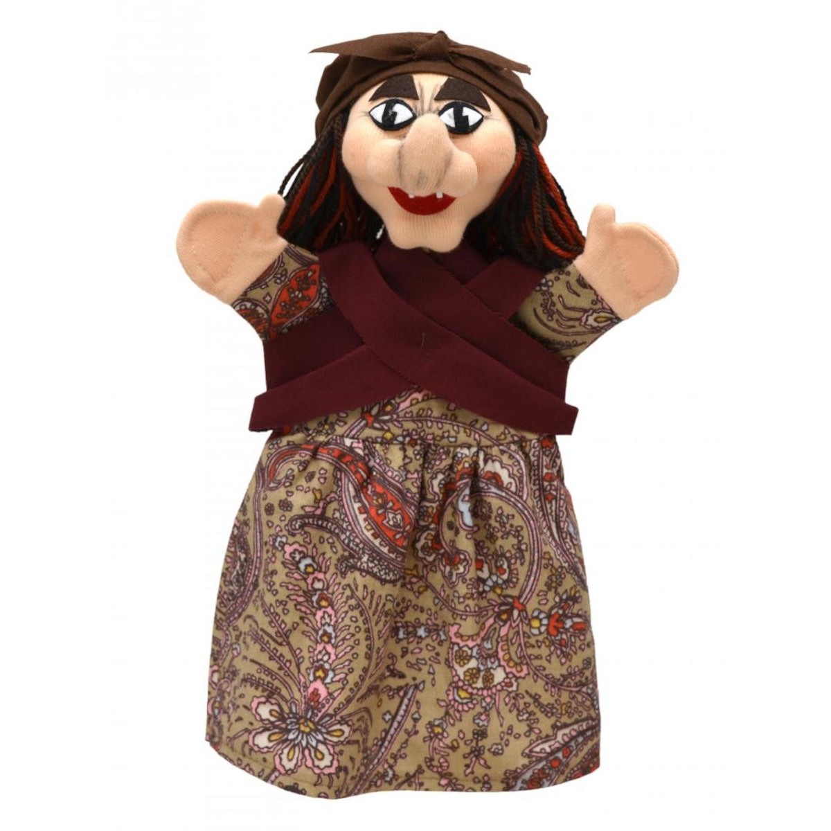 Pacynka na rękę Czarownica Baba Jaga 28cm do teatrzyku +3