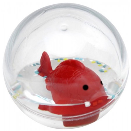 Czerwona Ryba w bańce zabawka do kąpieli +3m, Philos