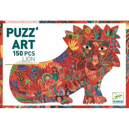 Djeco puzzle artystyczne lew 150 elem. od 6 lat Djeco puzzle artystyczne lew 150 elem. od 6 lat