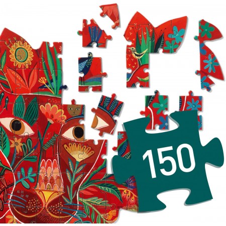 Djeco puzzle artystyczne lew 150 elem. od 6 lat Djeco puzzle artystyczne lew 150 elem. od 6 lat