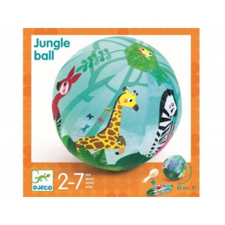 Djeco piłka materiałowa dżungla z balonami 23 cm +2
