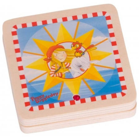 Goki Zegar słoneczny drewniany dla dzieci +6 lat