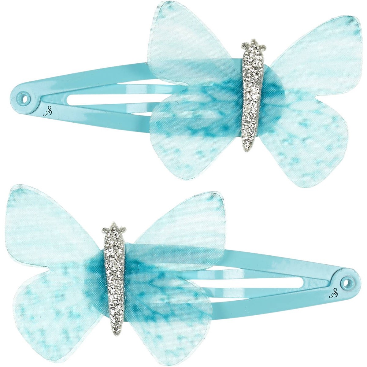 Spinki do włosów Jenna niebieski motylek dla dziecka, Souza!