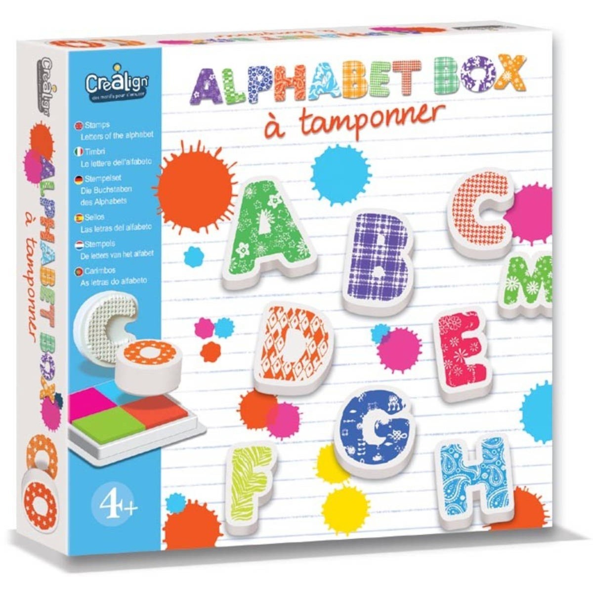 Alfabet stempelki piankowe 30 liter i znaków interpunkcyjnych, Crea Lign'