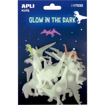 Apli Kids 9 dinozaurów świecące w ciemności naklejki ścienne