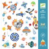 Djeco 160 naklejek Kosmos dla dzieci +4 Djeco 160 naklejek Kosmos dla dzieci +4