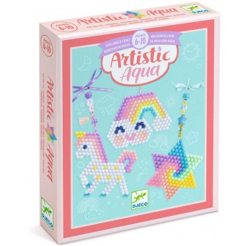 Zawieszki do robienia z koralików wodnych Aqua Tęcza +6, Djeco