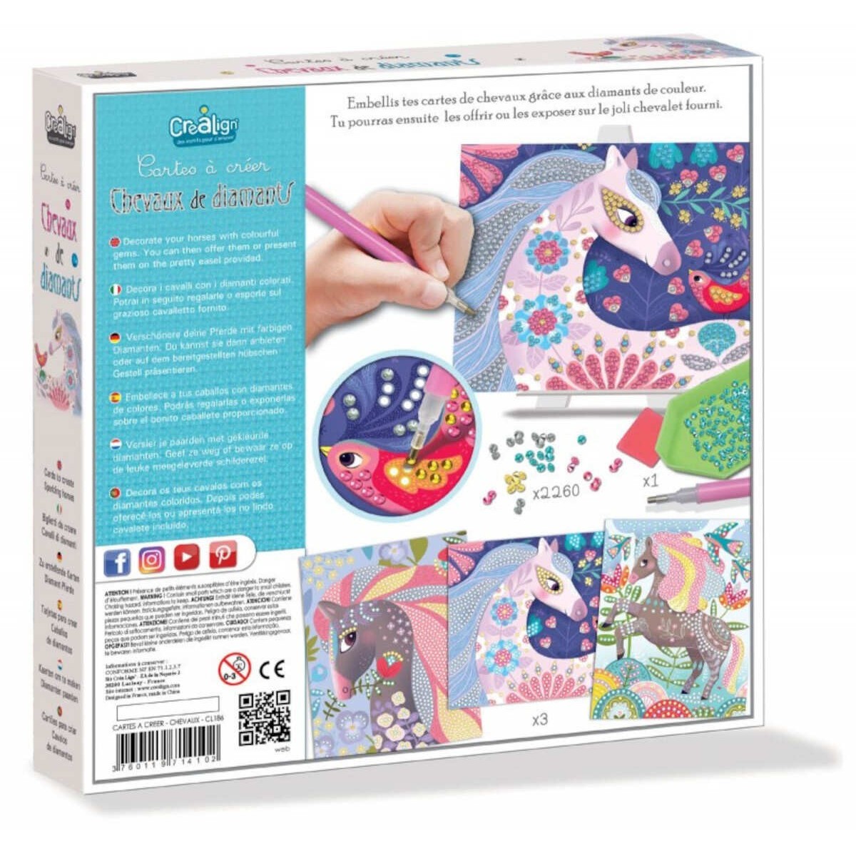 Crea Lign' Obrazy z diamentami do robienia Konie +5