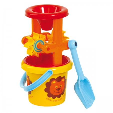 Mlynek z wiaderkiem do piasku i wody +12m, Gowi Toys Mlynek z wiaderkiem do piasku i wody +12m, Gowi Toys