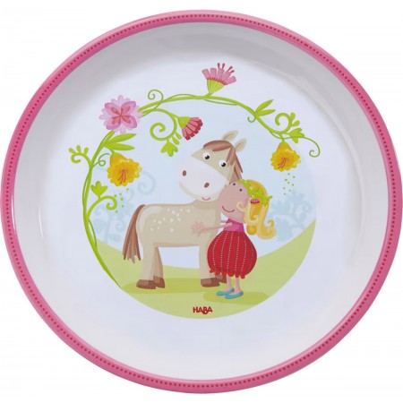 Haba Talerz dla dzieci Vicki i Pirli 18cm z melaminy Haba Talerz dla dzieci Vicki i Pirli 18cm z melaminy