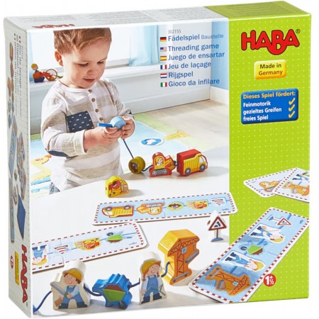 Haba Edukacyjna gra w nawlekanie Na Budowie +18mc Haba Edukacyjna gra w nawlekanie Na Budowie +18mc