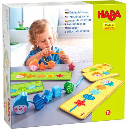 Haba Edukacyjna gra w nawlekanie Gąsienica +18mc Haba Edukacyjna gra w nawlekanie Gąsienica +18mc
