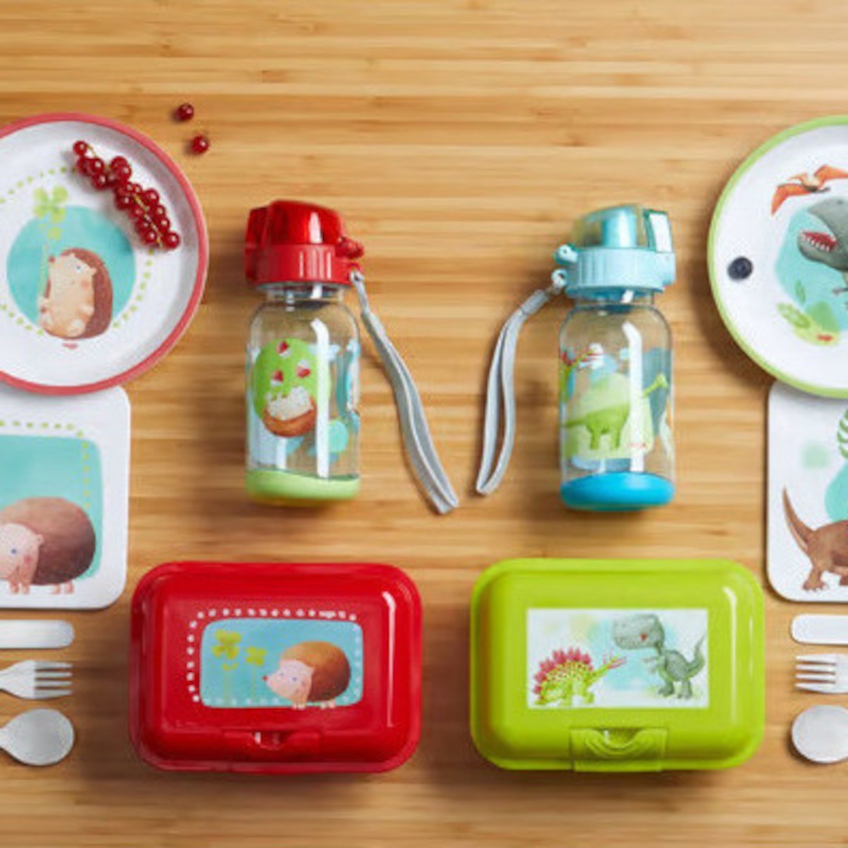 Haba Sztućce dla dzieci Jeż i Koniczynka komplet