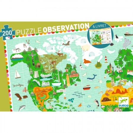 Pomniki Świata puzzle 200 elementów, Djeco