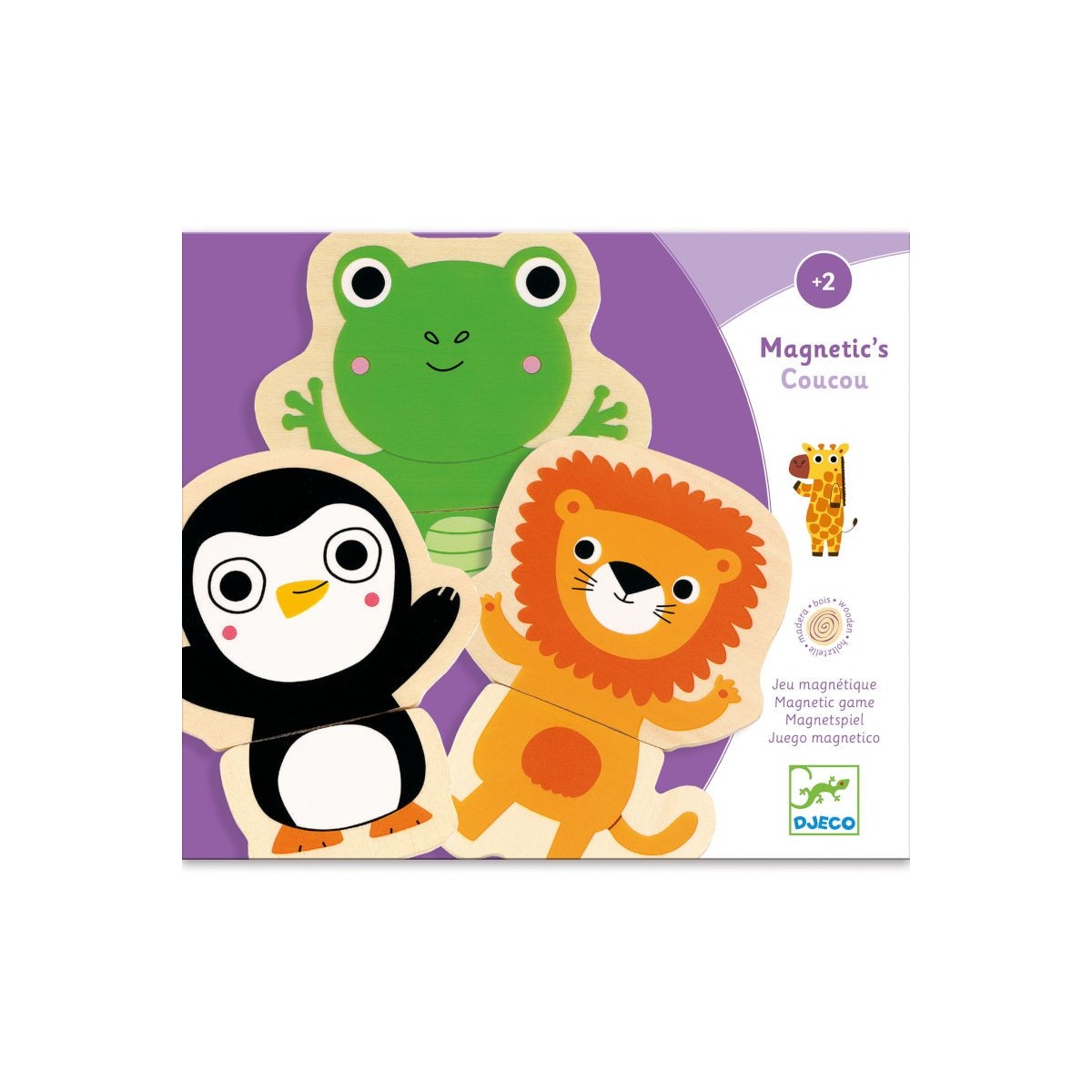 Djeco puzzle magnetyczne Akuku układanki 2 elementy