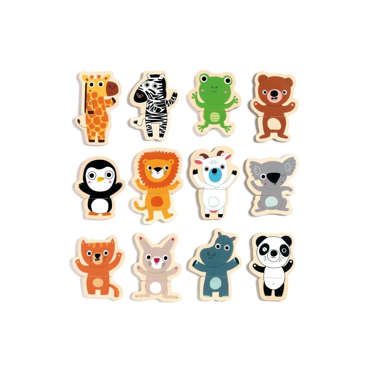 Djeco puzzle magnetyczne Akuku układanki 2 elementy