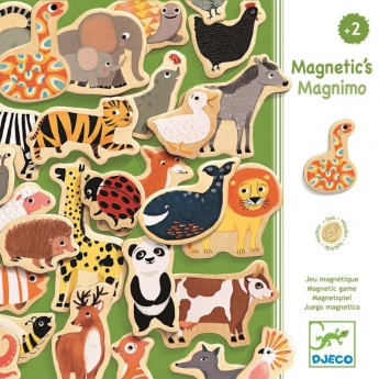 Magnesy drewniane Zwierzęta, Djeco